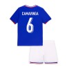 Maglia ufficiale Francia Camavinga 6 Casa Euro 2024 per Bambino